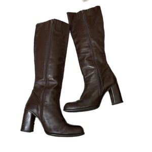 Bronx Styled By Dijkmans Boots Womens Size 39 Brown Made In Italy Y2K Groovy